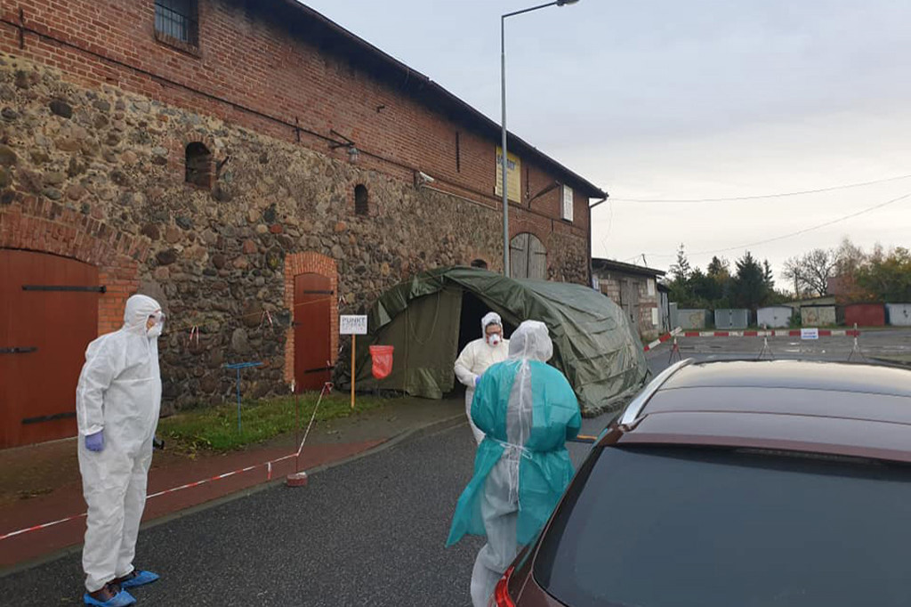 W Unisławiu działa punt robienia testów na COVID19