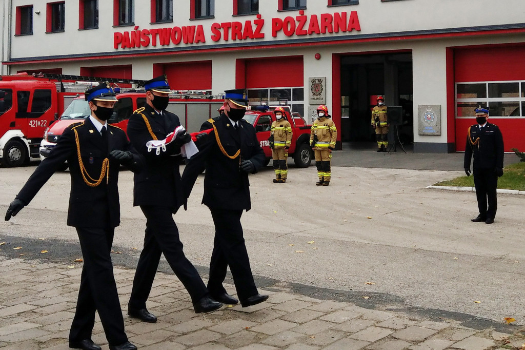 Uroczysta zbiórka chełmińskich strażaków