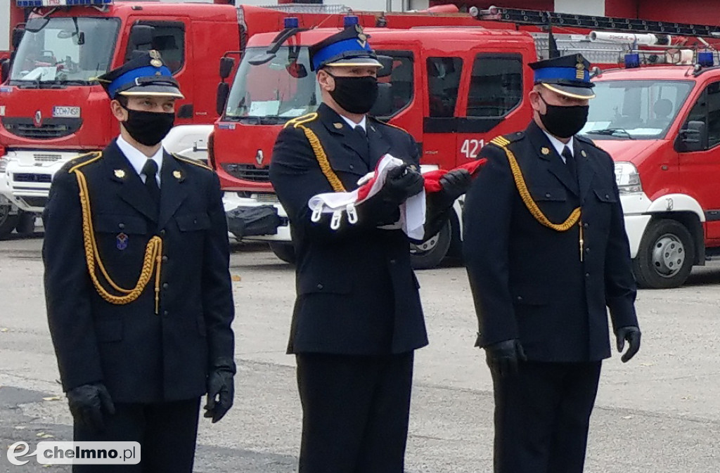 Uroczysta zbiórka chełmińskich strażaków