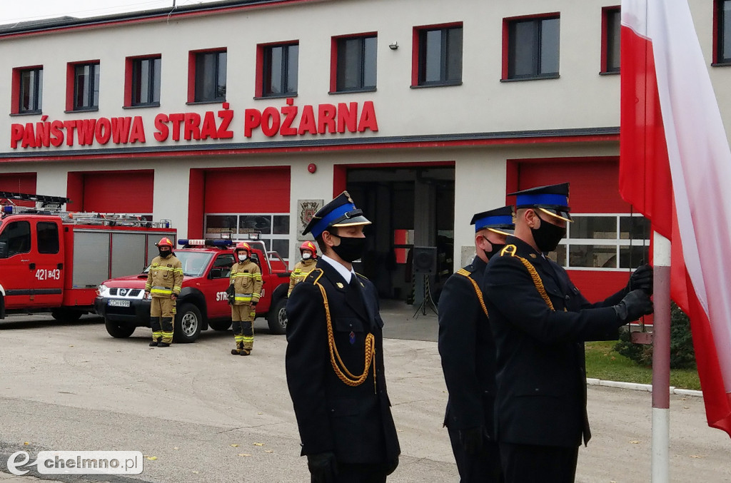 Uroczysta zbiórka chełmińskich strażaków