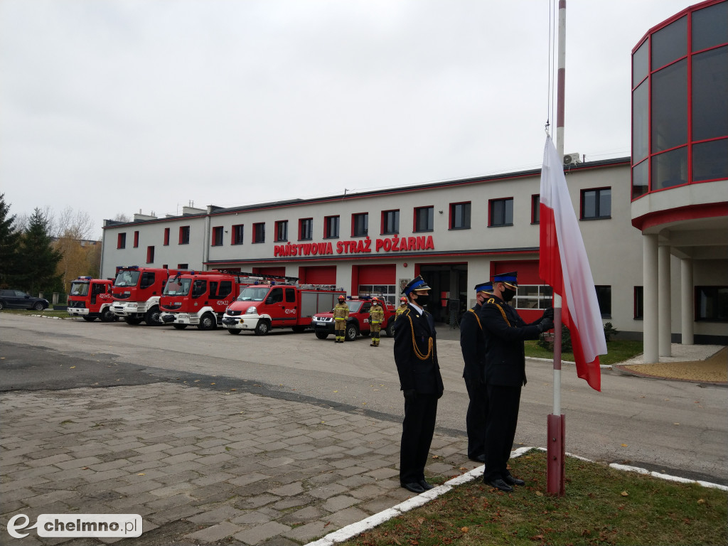 Uroczysta zbiórka chełmińskich strażaków