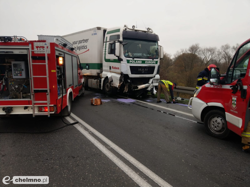 Wypadek na DK91 całkowicie zablokował drogę
