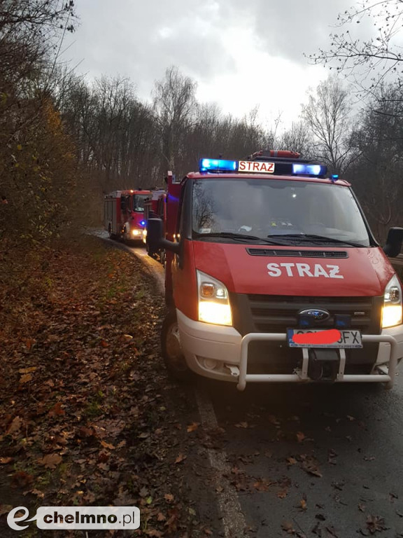 Auto wypadło z drogi i dachowało...