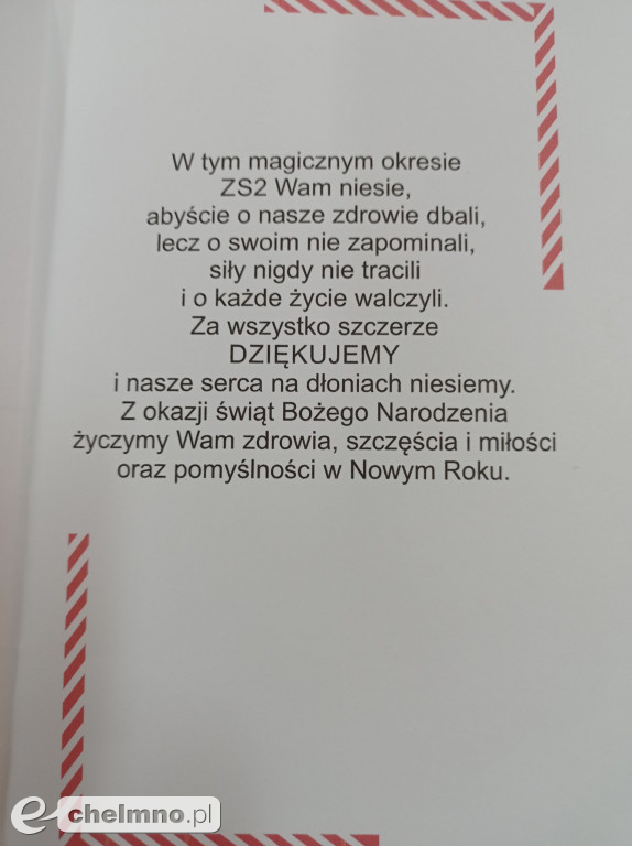 Uczniowie ZS nr 2 podziękowali medykom