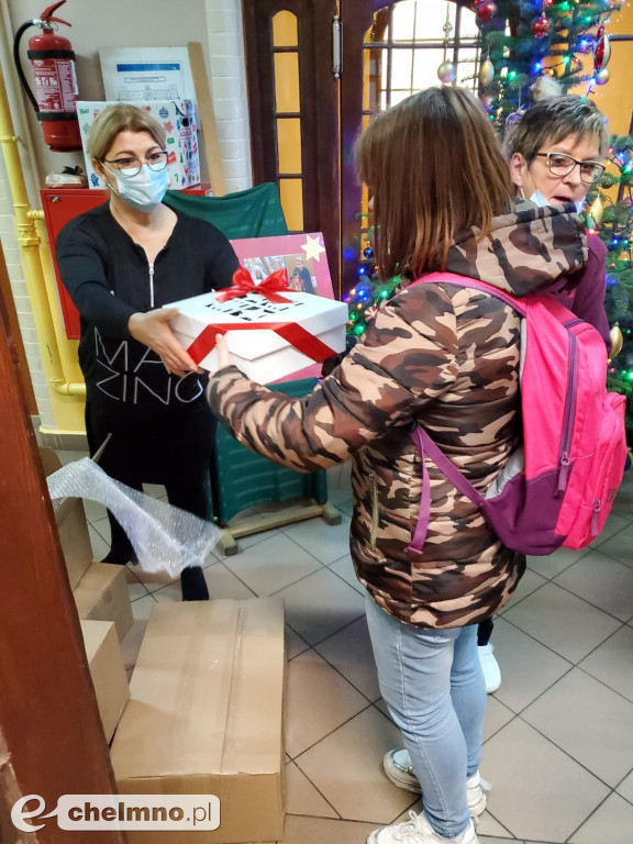 Podziękowanie dla Firmy Mondi za przekazane prezenty