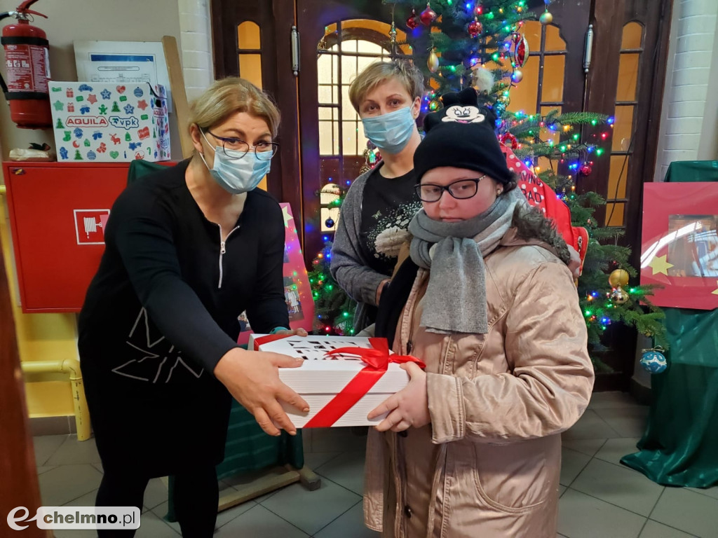 Podziękowanie dla Firmy Mondi za przekazane prezenty