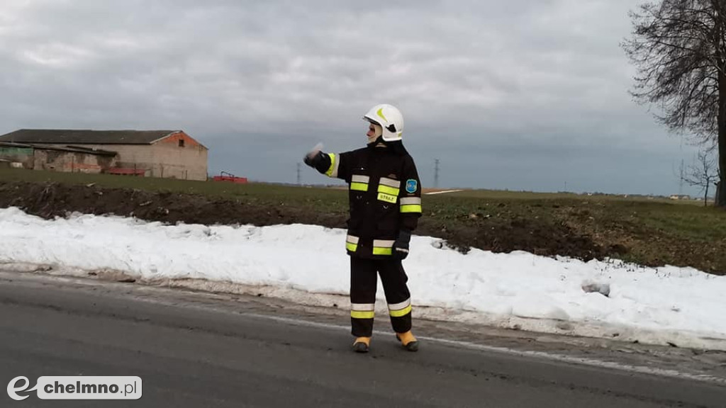 Słup energetyczny stwarzał zagrożenie na drodze