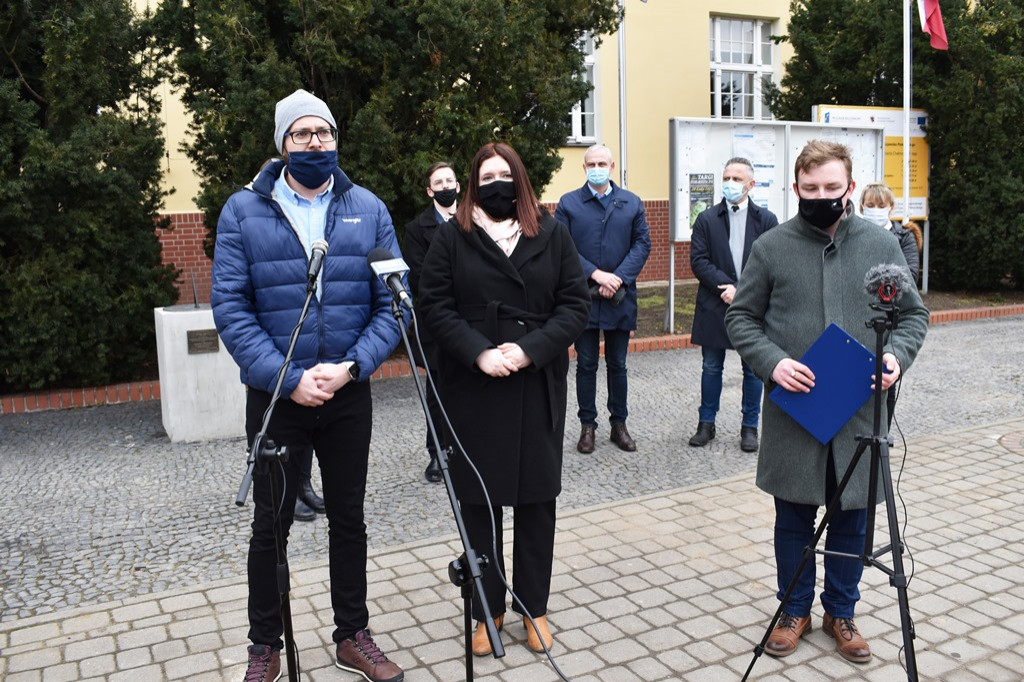 Konferencja prasowa w sprawie pomnika Wyklętych w Chełmnie