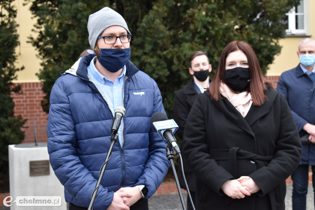 Konferencja prasowa w sprawie pomnika Wyklętych w Chełmnie