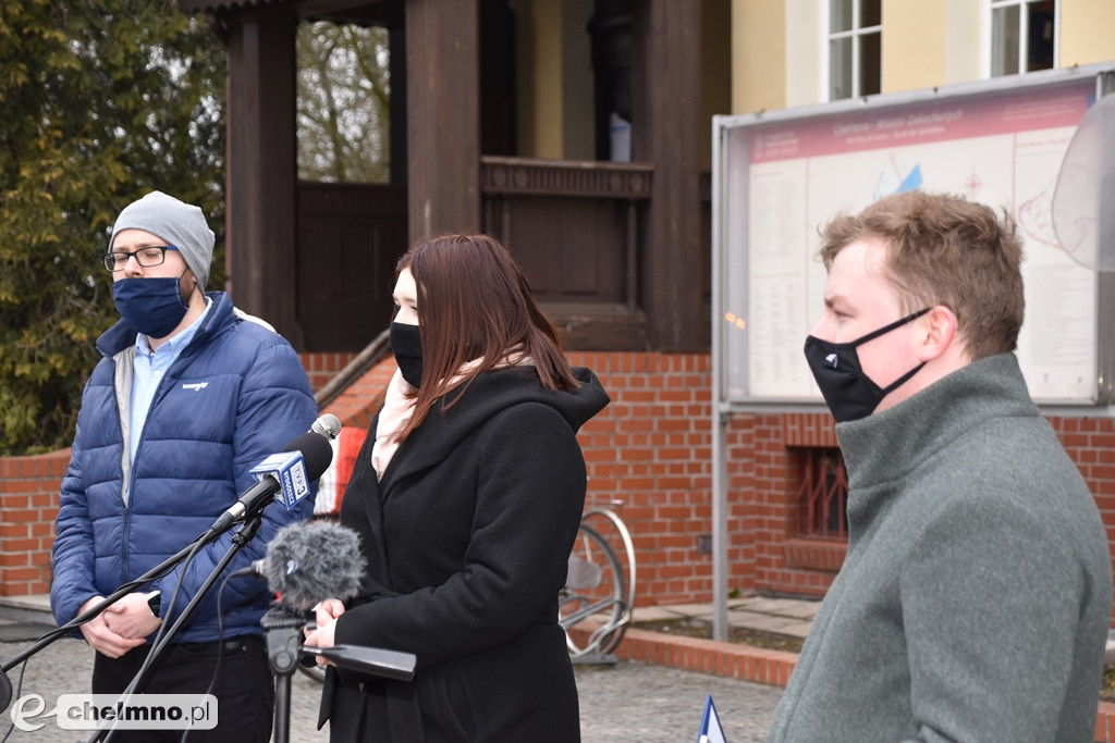Konferencja prasowa w sprawie pomnika Wyklętych w Chełmnie