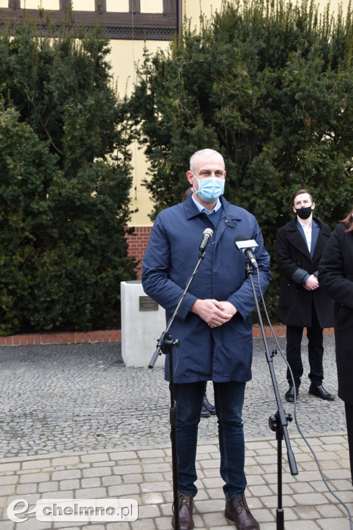 Konferencja prasowa w sprawie pomnika Wyklętych w Chełmnie