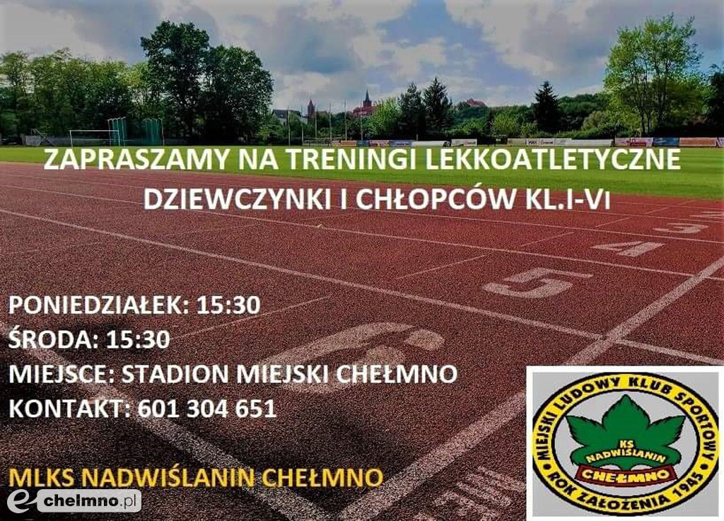 Zapraszamy na treningi lekkoatletyczne