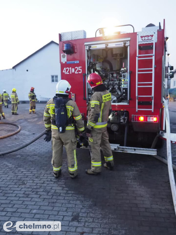 Pożar stolarni przy ul. Jastrzębskiego