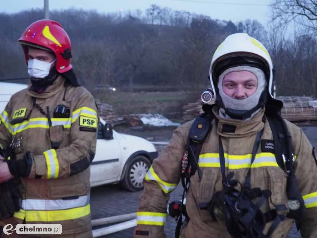 Pożar stolarni przy ul. Jastrzębskiego
