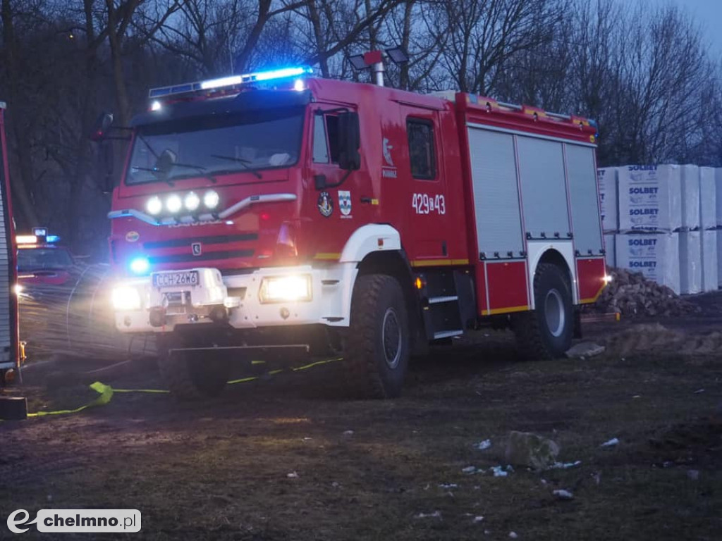Pożar stolarni przy ul. Jastrzębskiego