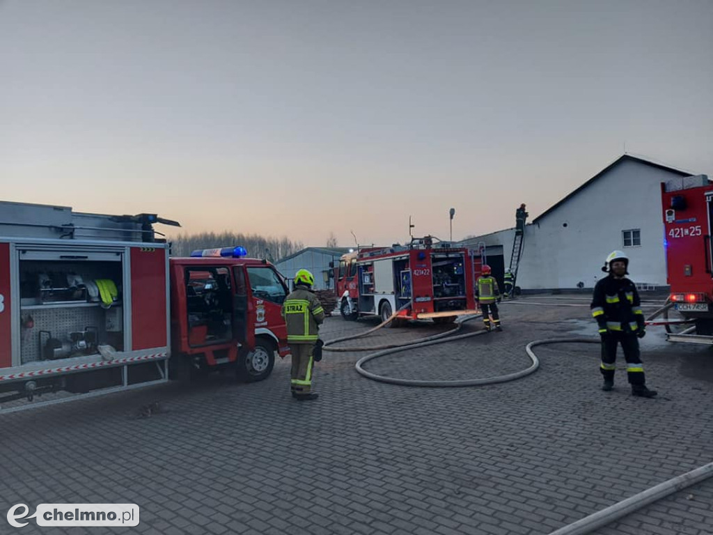 Pożar stolarni przy ul. Jastrzębskiego