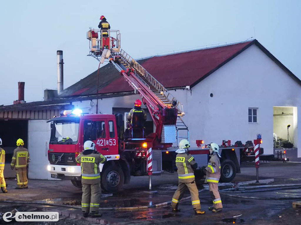 Pożar stolarni przy ul. Jastrzębskiego