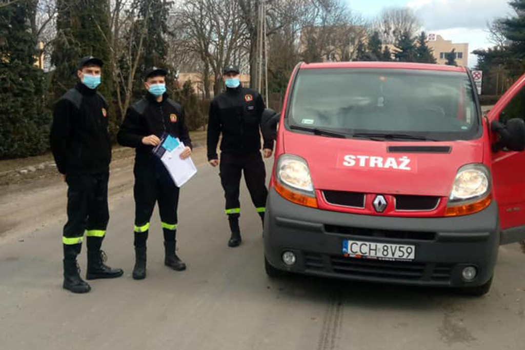 Trwa dystrybucja ulotek. Strażacy zachęcają do szczepień