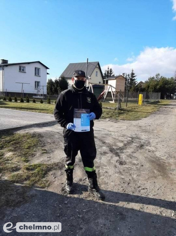 Trwa dystrybucja ulotek. Strażacy zachęcają do szczepień