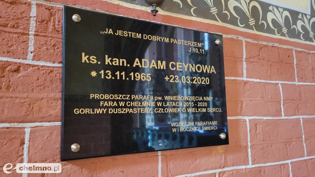 Odsłonięto tablicę pamiątkową Adama Ceynowy