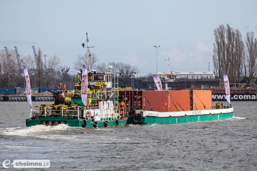 150 ton ładunku popłynie z Chełmna do Gdańska