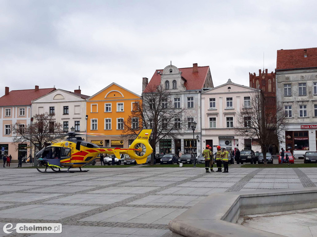 Dziś sensację wywołał widok helikoptera LPR na Rynku