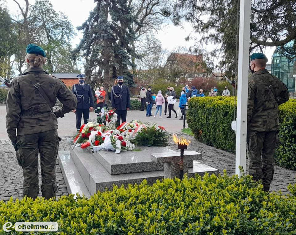 Delegacja OSP Chełmno również uczciła Święto 3 Maja