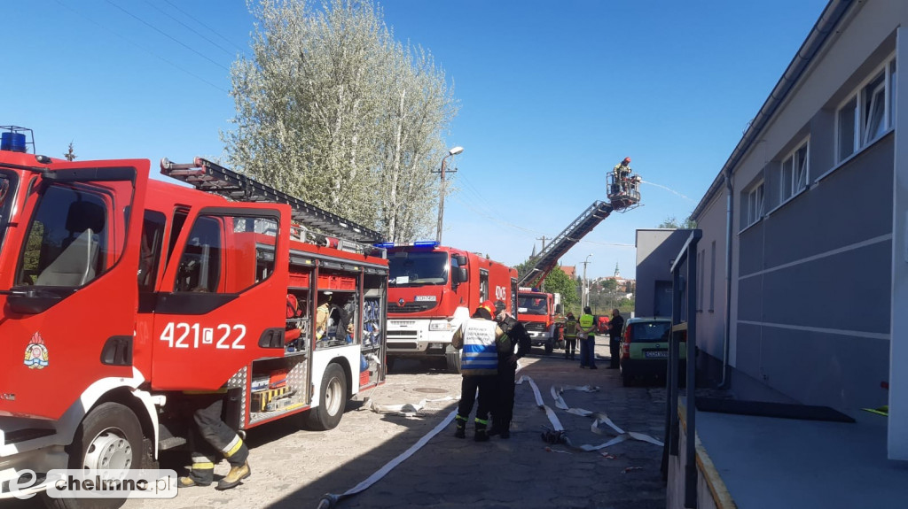 Ćwiczenia ratowniczo - gaśnicze w zakładzie Adriana