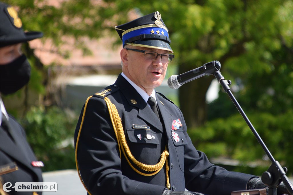 Uroczyste pożegnanie Komendanta PSP w Chełmnie