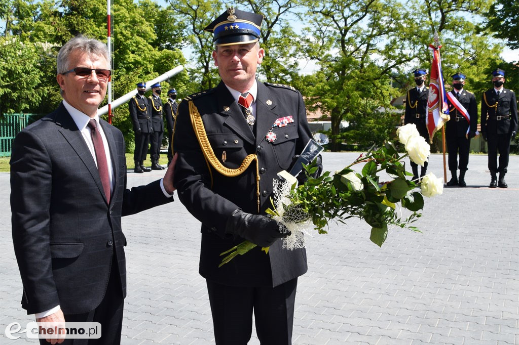 Uroczyste pożegnanie Komendanta PSP w Chełmnie