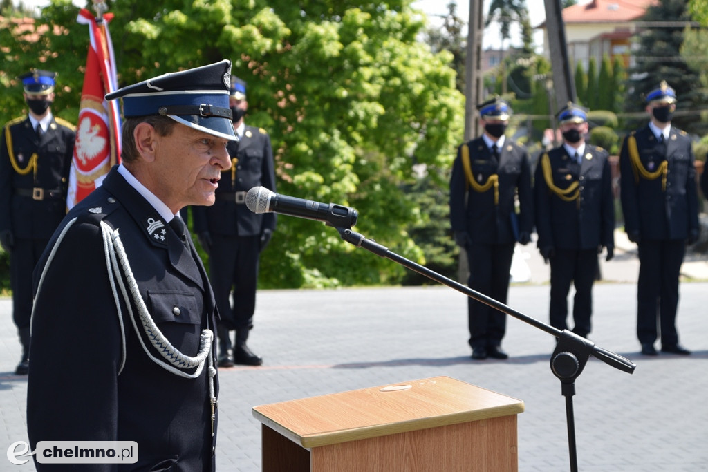 Uroczyste pożegnanie Komendanta PSP w Chełmnie