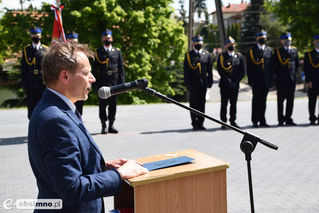 Uroczyste pożegnanie Komendanta PSP w Chełmnie