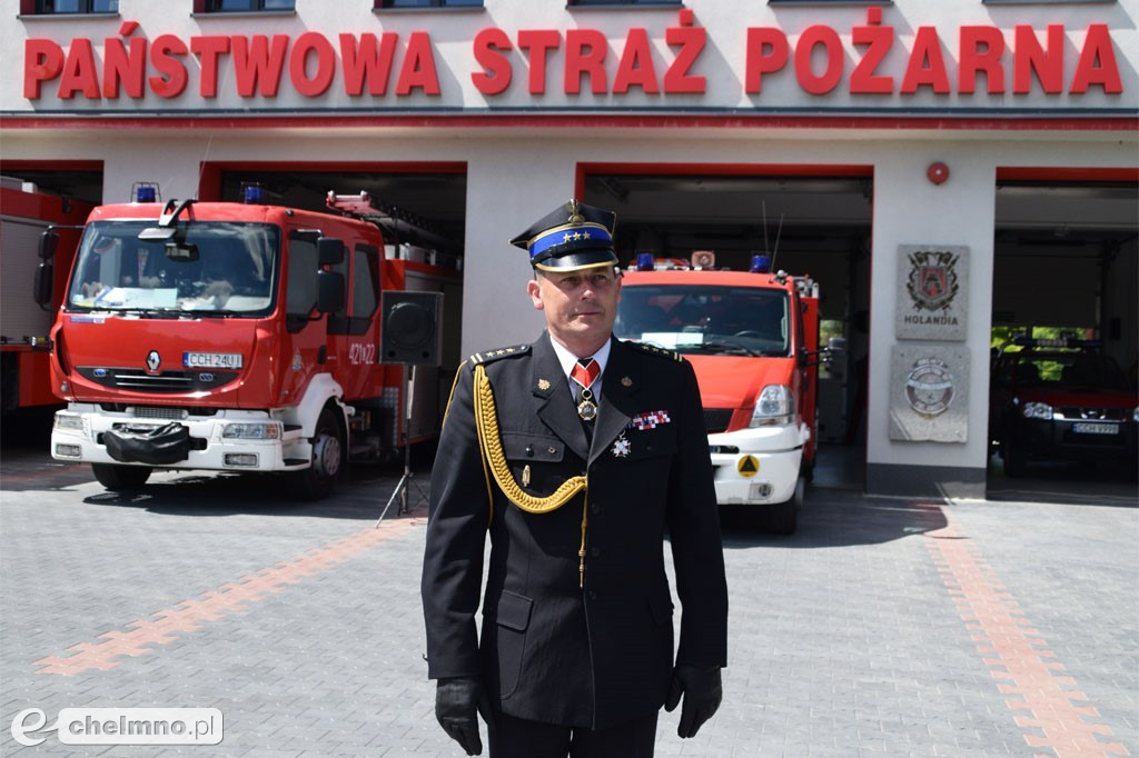 Uroczyste pożegnanie Komendanta PSP w Chełmnie
