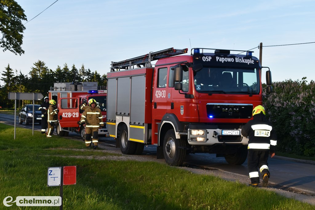 Groźny pożar hali produkcyjnej w Kałdusie