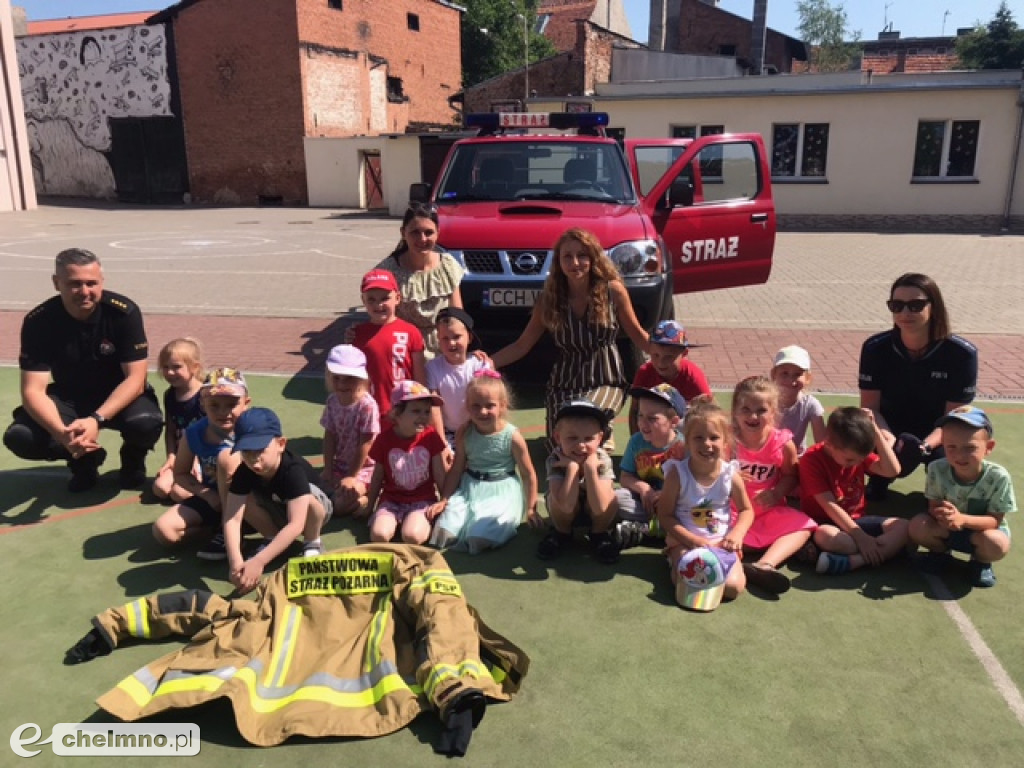 Wizyta Policji i Straży Pożarnej w Miejskim Przedszkolu