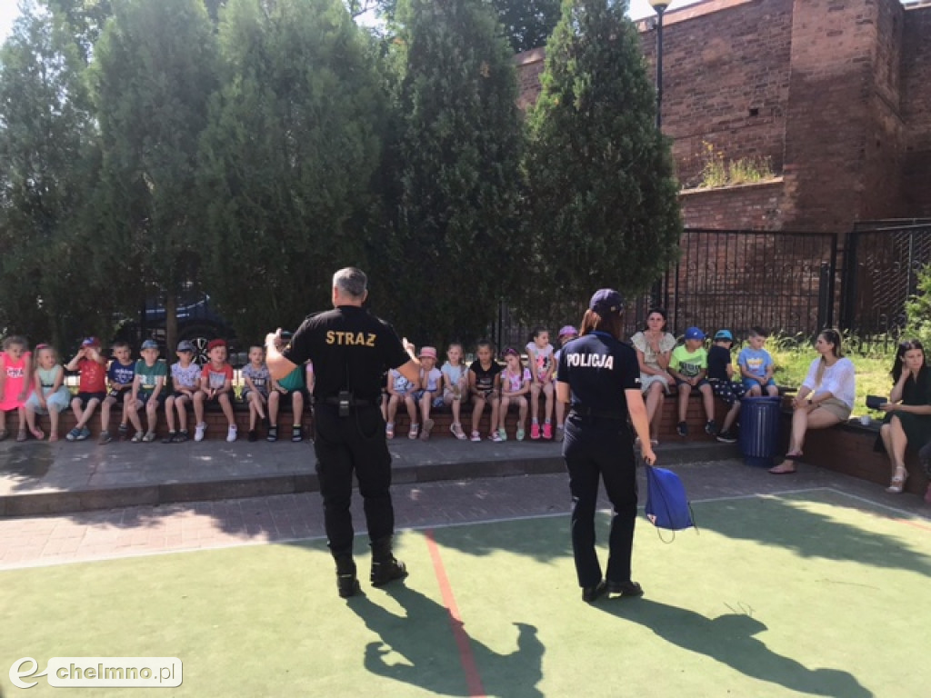 Wizyta Policji i Straży Pożarnej w Miejskim Przedszkolu