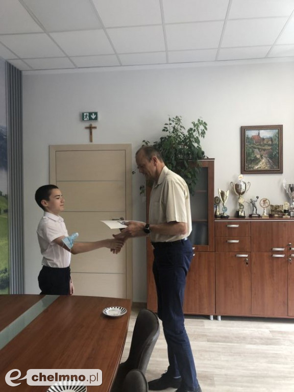 Spotkanie z Prymusami Gminy Chełmno 2020/2021