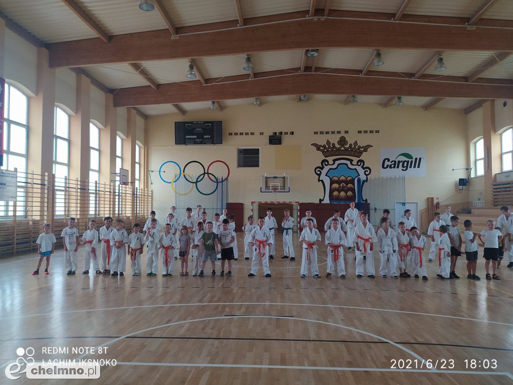 Ostatni trening karateków w sezonie