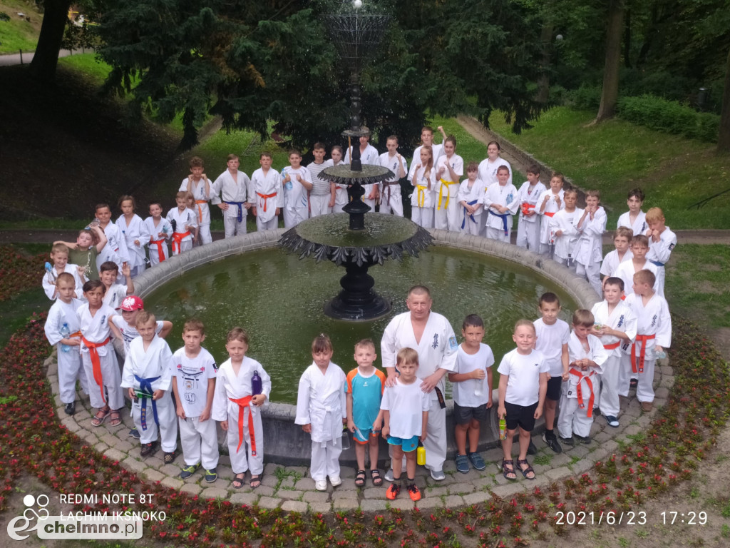 Ostatni trening karateków w sezonie
