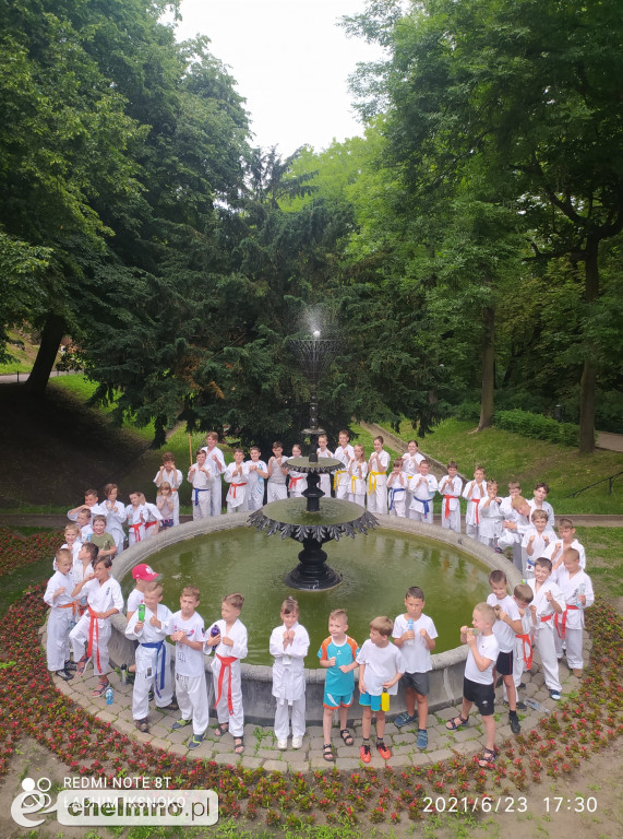 Ostatni trening karateków w sezonie