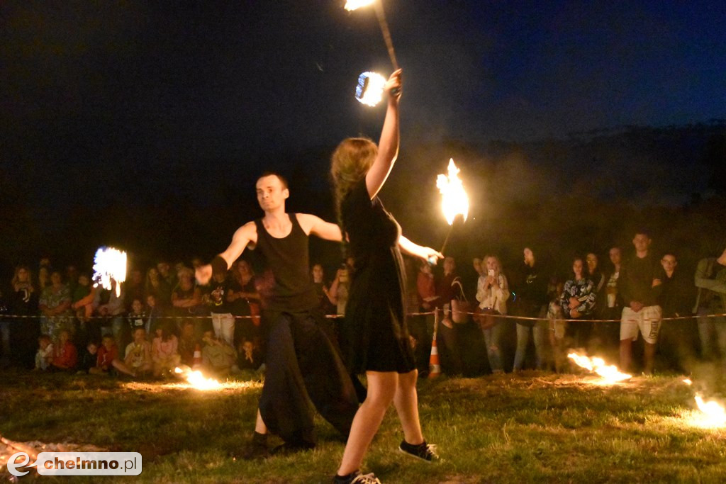 Efektowny pokaz Fire Show nad Jeziorem Starogrodzkim