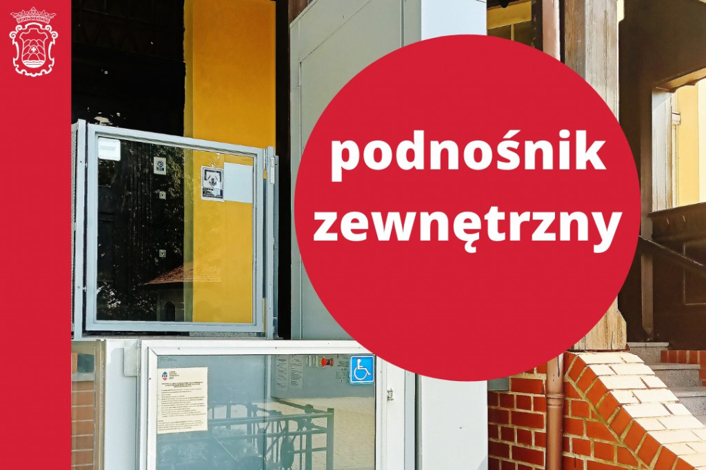 Winda i podnośnik zewnętrzny w Urzędzie Miasta Chełmna już gotowe