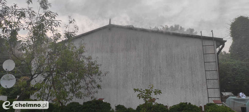 Pożar poddasza Nad Groblą