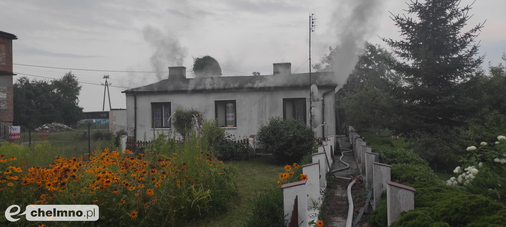 Pożar poddasza Nad Groblą