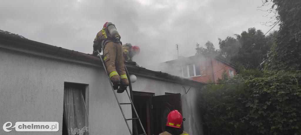 Pożar poddasza Nad Groblą
