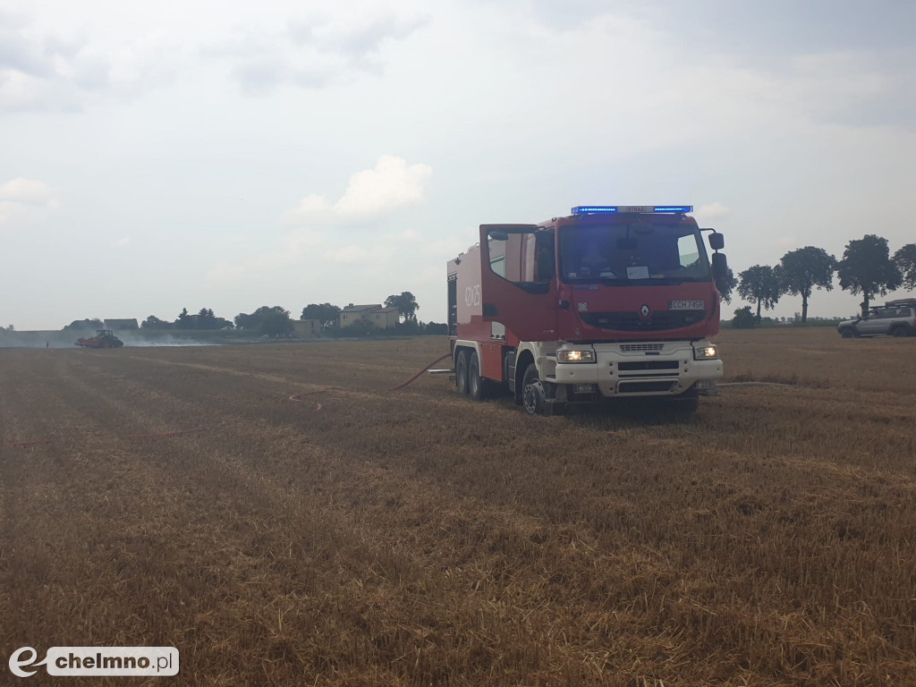 Strażacy z okolic gasili pożar w Stablewicach