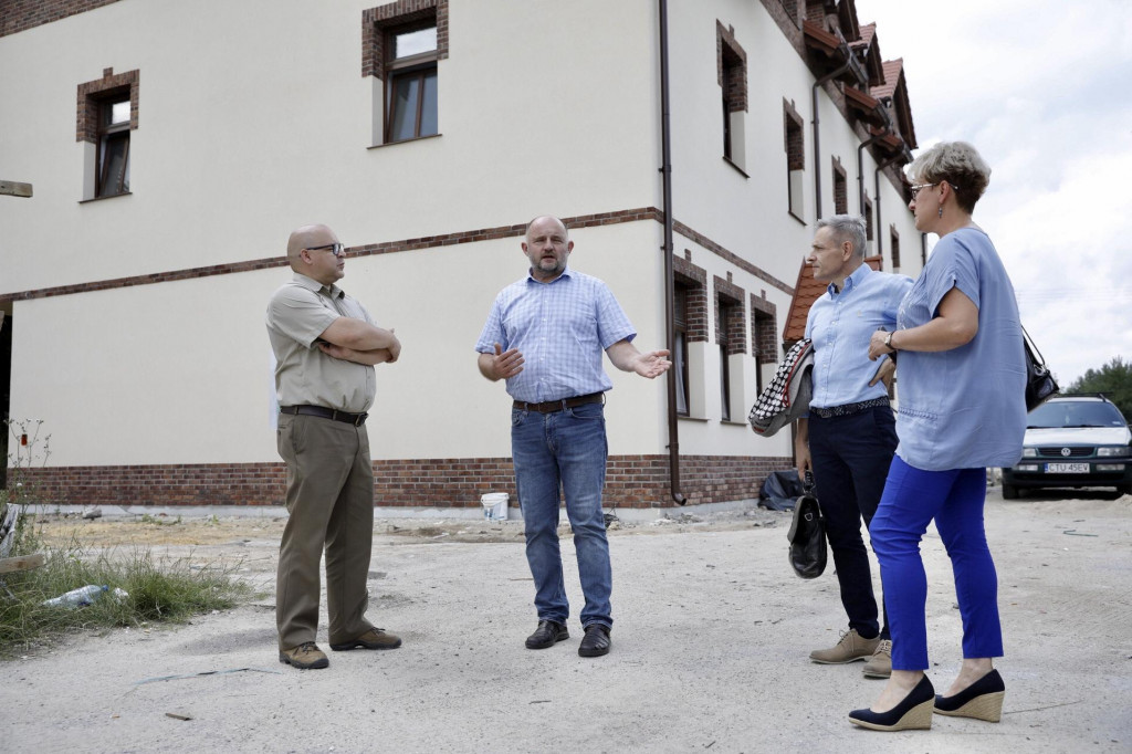 Na budowie Centrum Czynnej Ochrony Przyrody w Tleniu