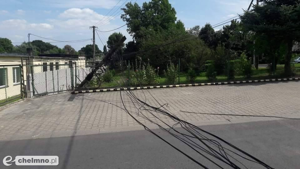 Zerwana linia telefoniczna i pożar rżyska w Stolnie