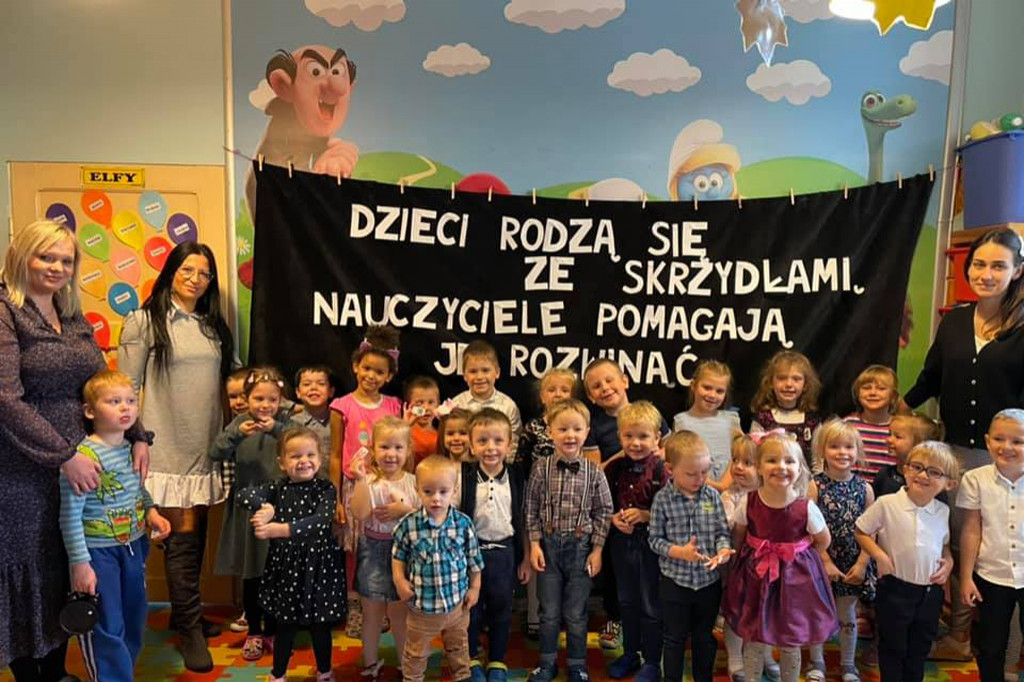 Najlepsze życzenia od przedszkolaków z Calineczki