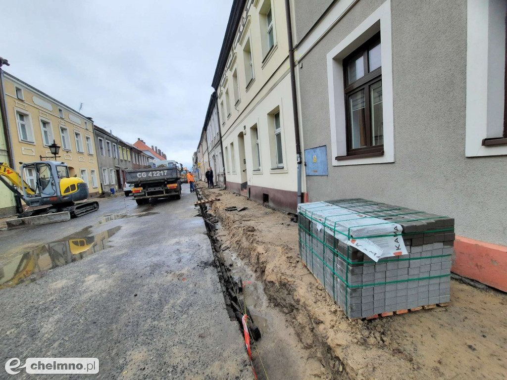 Trwają intensywne prace przy objeździe starego miasta
